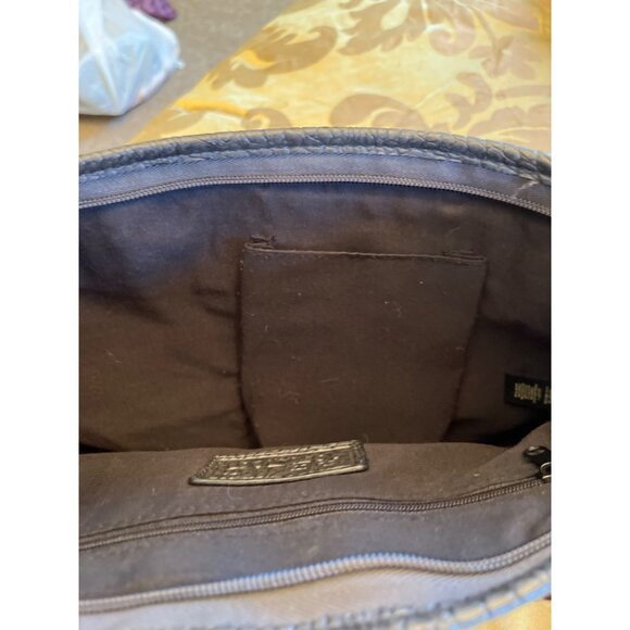 Relic Dark Gray Crossbody Bag with Handles Faux Snakeskin Interior Pockets - Picture 5 of 6